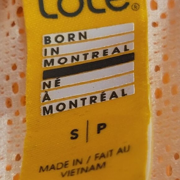 LOLE Women's Small Happy Jacket Orange W Eyelet Pattern Excellent Condition - Picture 3 of 11